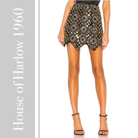 House of Harlow 1960 Dresses & Skirts - House of Harlow 1960 x Revolve Jimi Sequin Mini Skirt